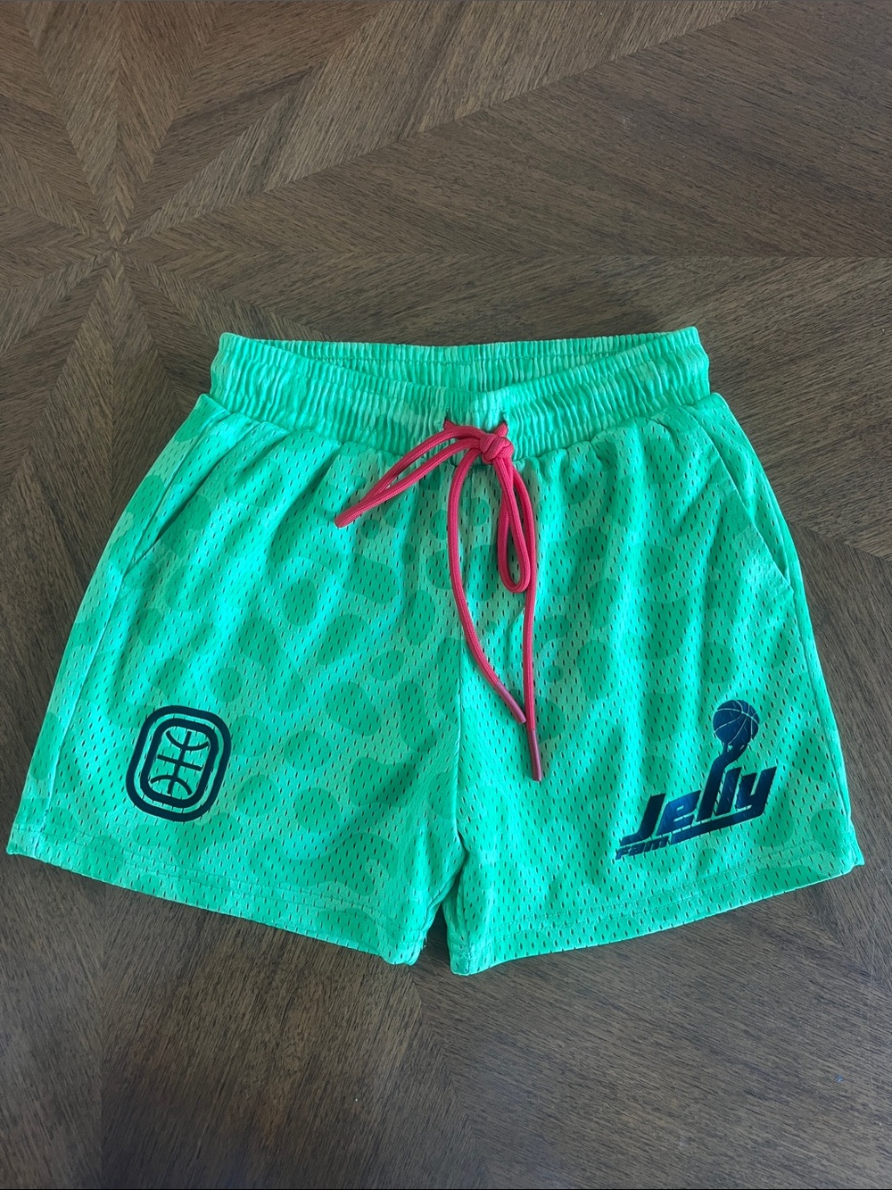 Overtime kids youth printed lime green camo Small S NWOT